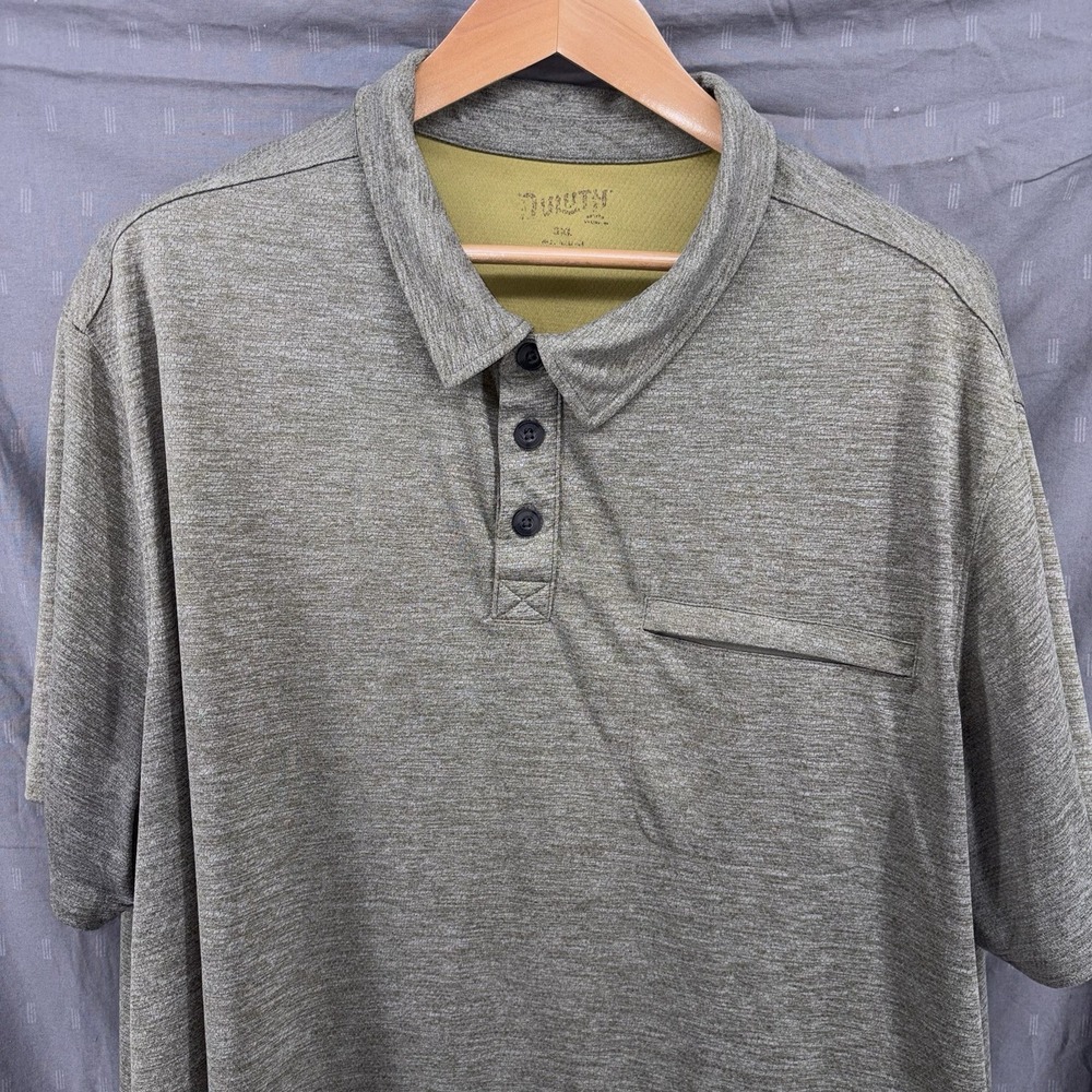 Duluth‎ Trading Co Polo 3XL XXXL Armachillo Cooling Performance Zip Pocket Shirt